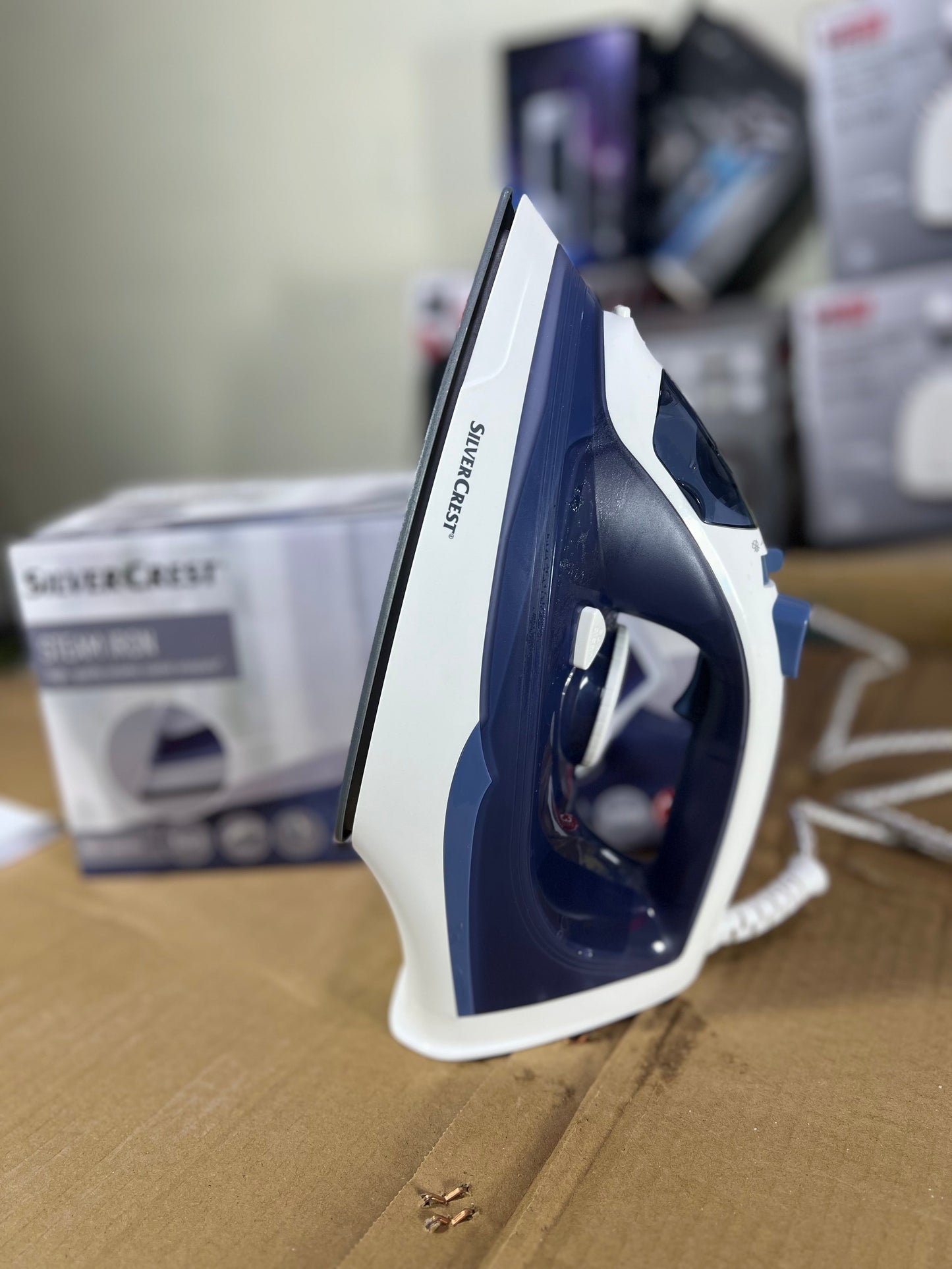 Original silver crest Germany steam iron Gray sole plate