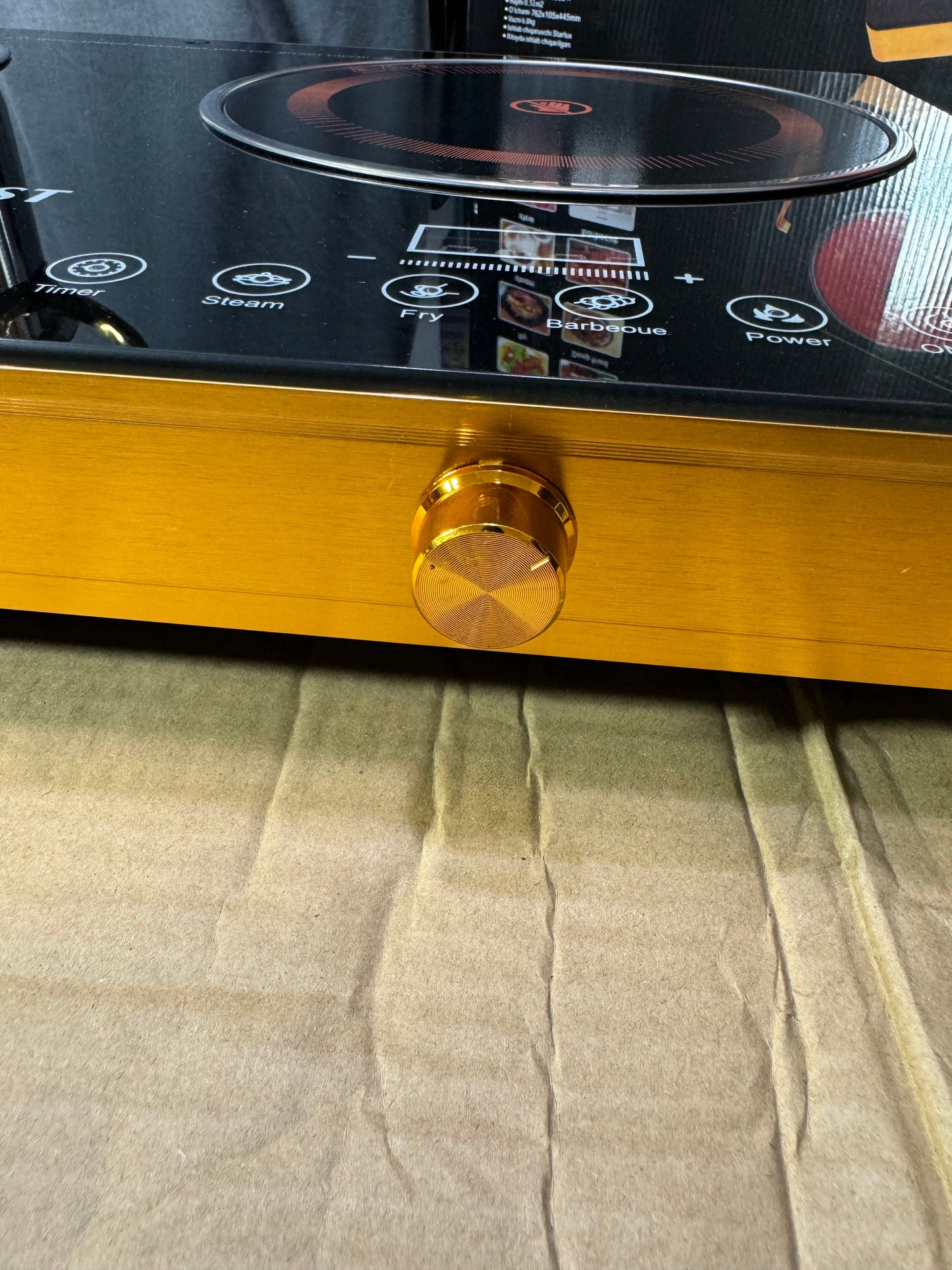 German lot 2 burner silver crest infrared cooker hot plate