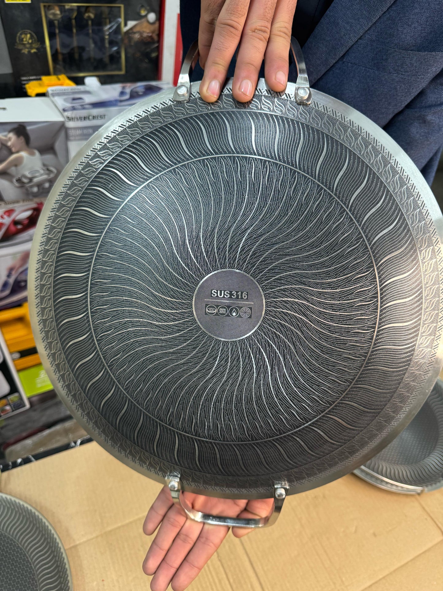 Germany lot 38cm honeycomb lesser coating tawa