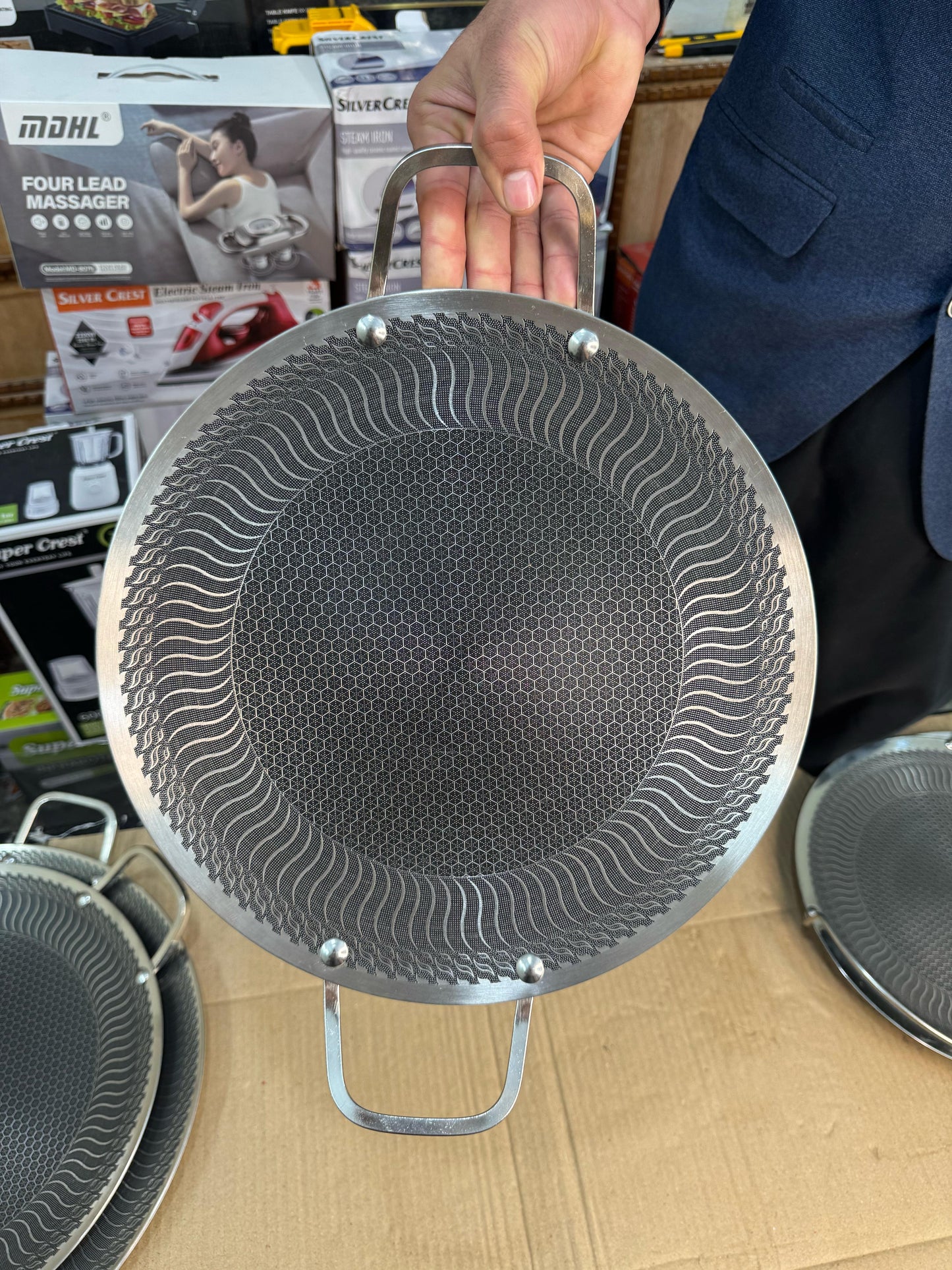 Germany lot 34cm honeycomb lesser coating tawa