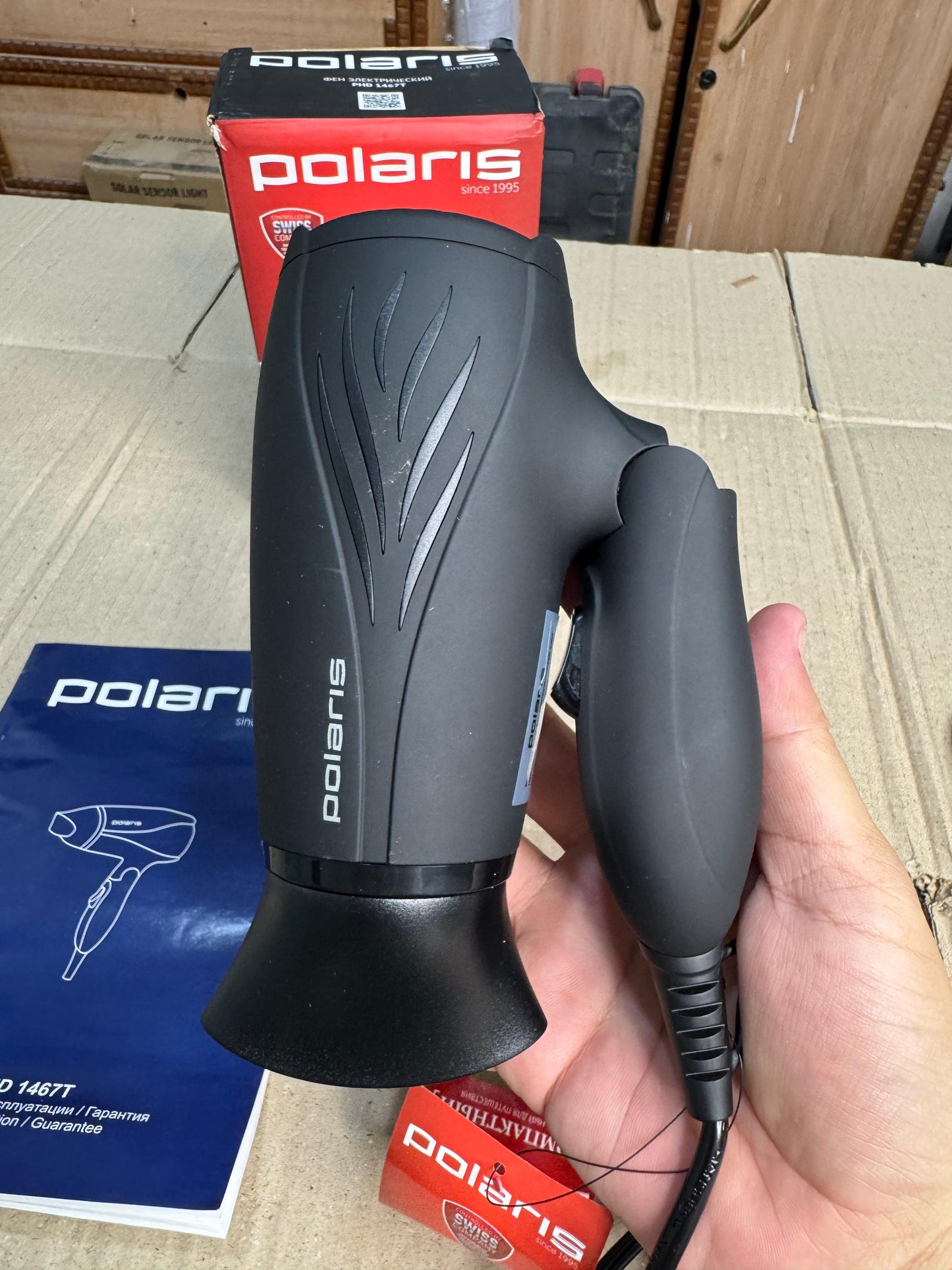 Polaris foldable hair dryer PHD-1467T