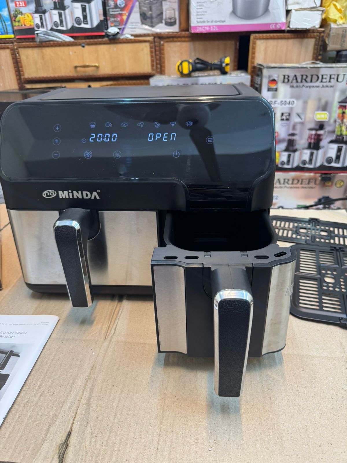 MINDA 12 litter dual bosket air fryer
