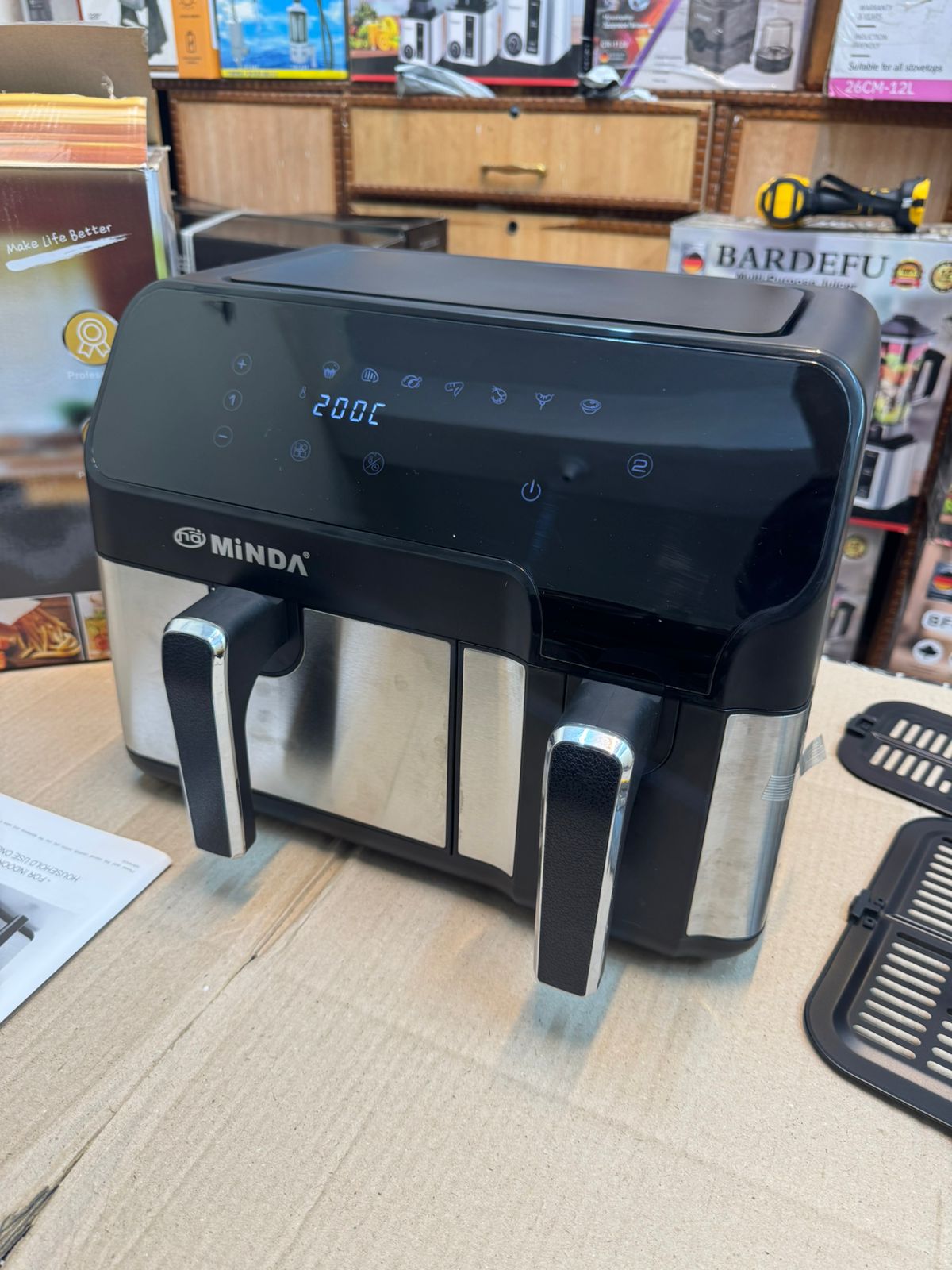MINDA 12 litter dual bosket air fryer