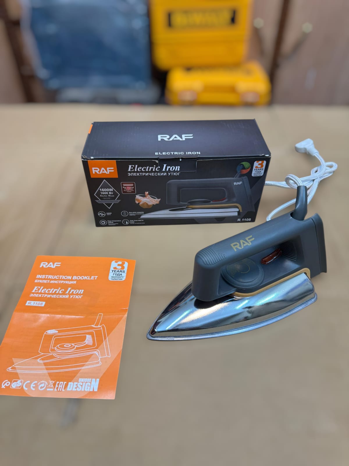 Russia RAF light weight dry iron