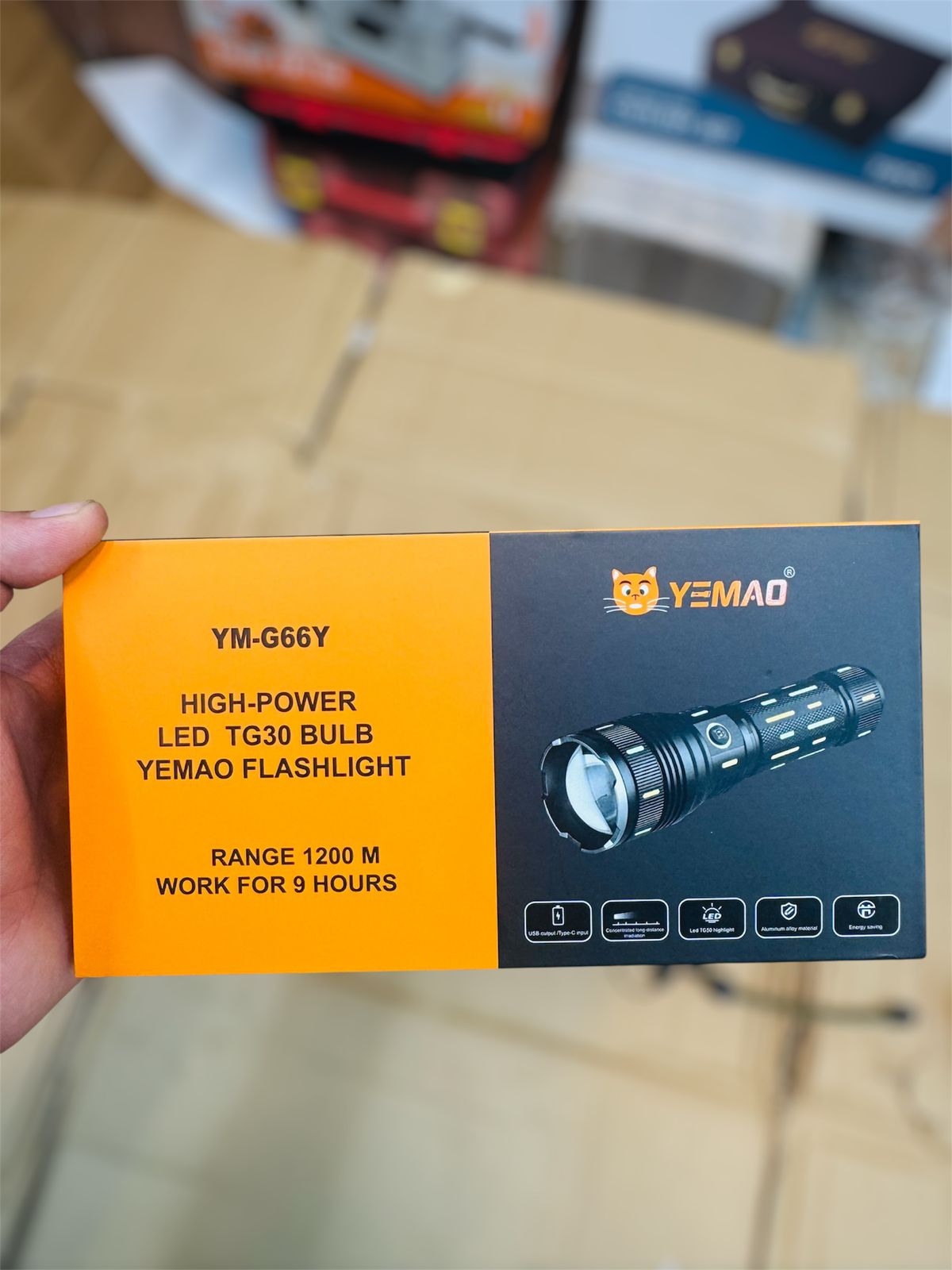 YAMAO 1200M range torch & flash light