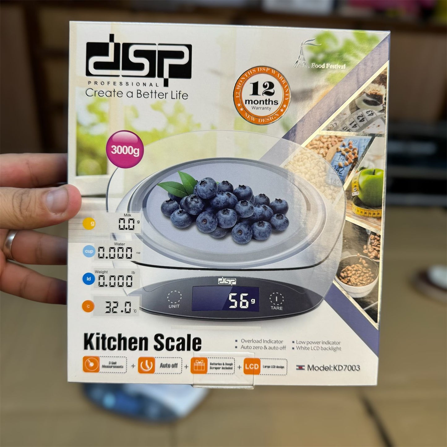 DSP 3KG kitchen scale