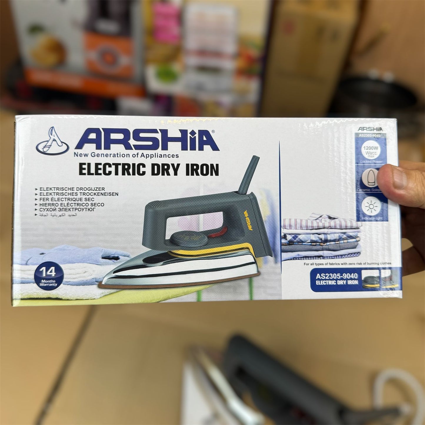 ARSHIA germany light weight dry iron