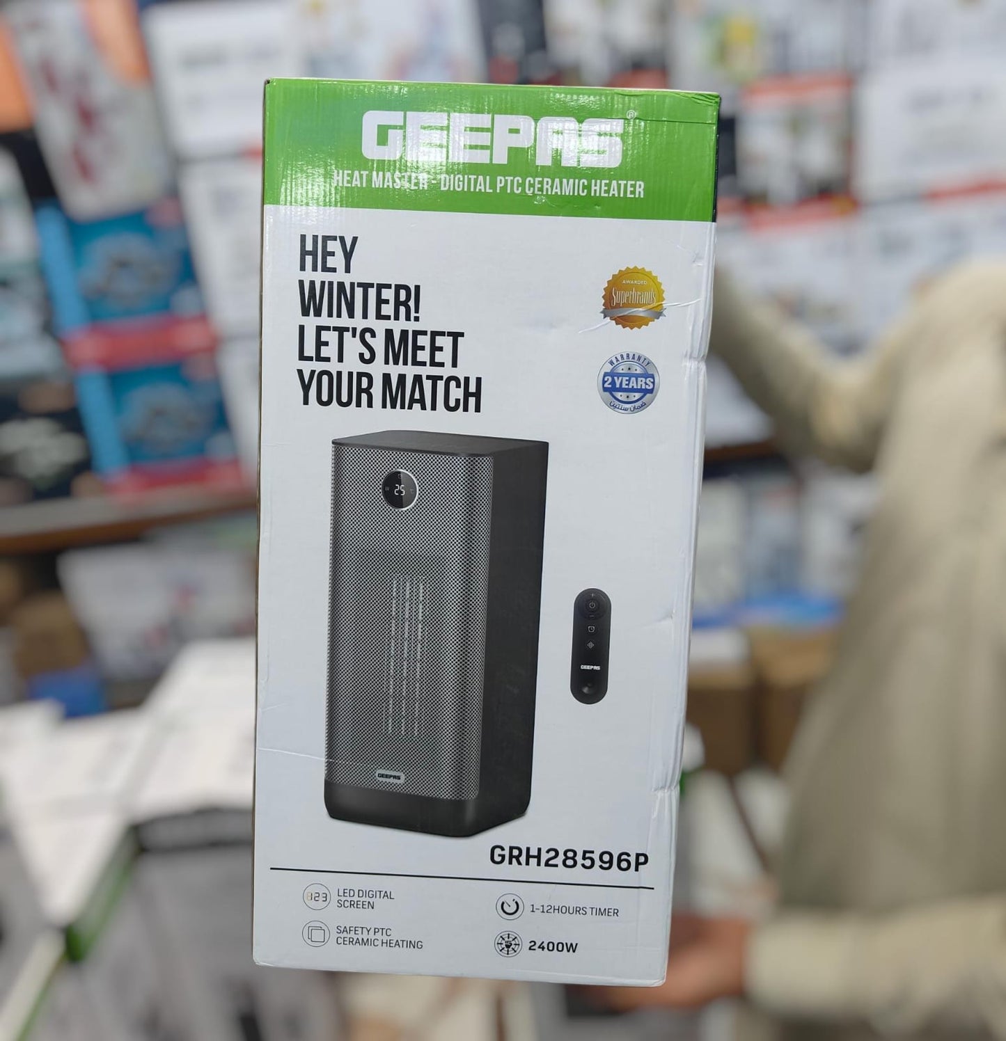 Geepas ceramic blower heater GRH 28596