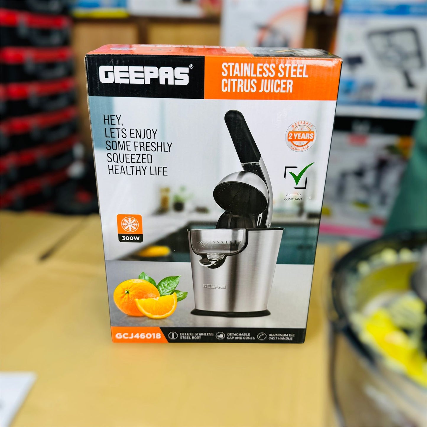 Geepas Stainless Steel Citrus Juicer GCJ46018