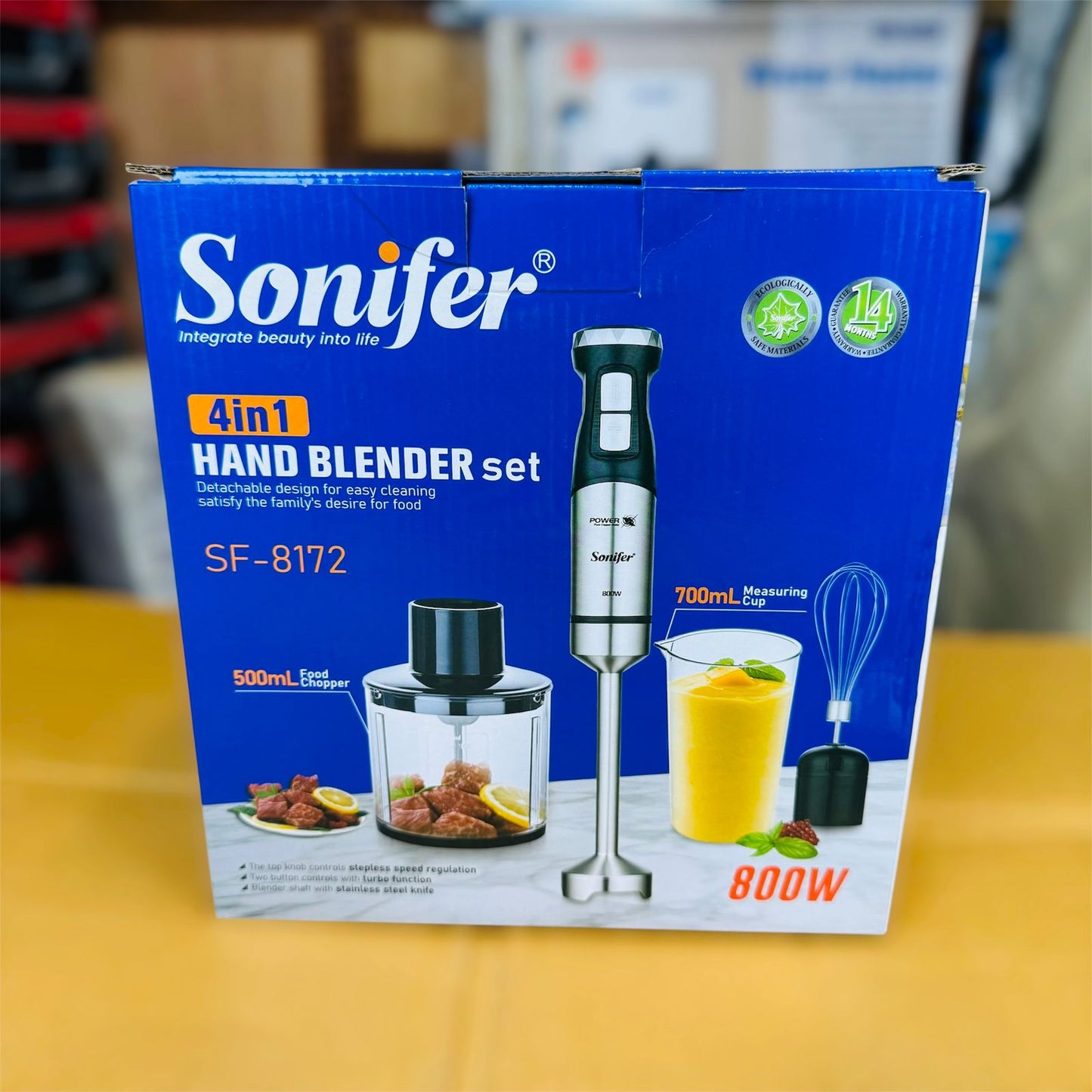 Sonifer 4-in-1 hand blender set Pakistan kitchen appliance