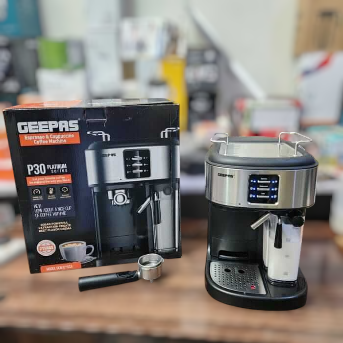 Geepas Espresso & Coffee Maker Machine p30 (2 years Warranty)