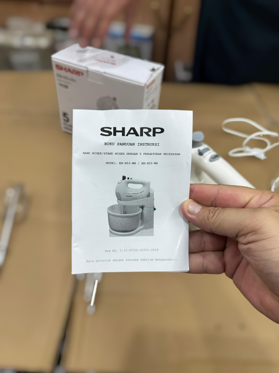 Sharp Hand Mixer EM-H53-WH (egg beater)