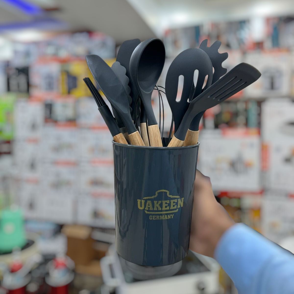 Uakeen 12pcs Silicone Kitchen Spoon Set VK-76