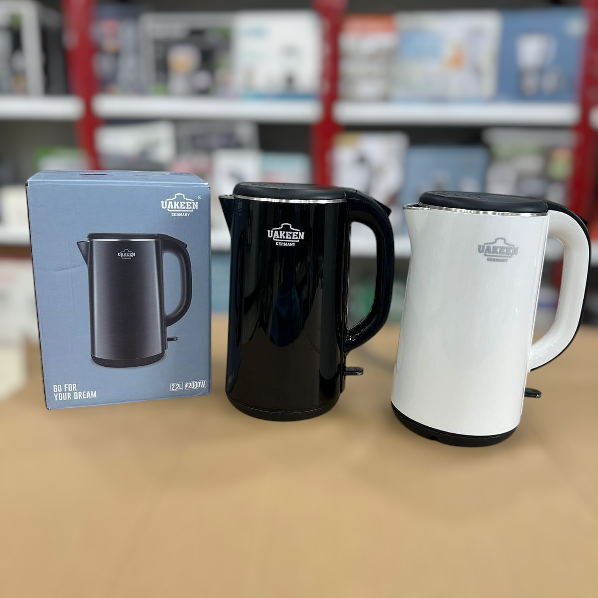 Uakeen Cool Touch Electric Kettle ZL-001