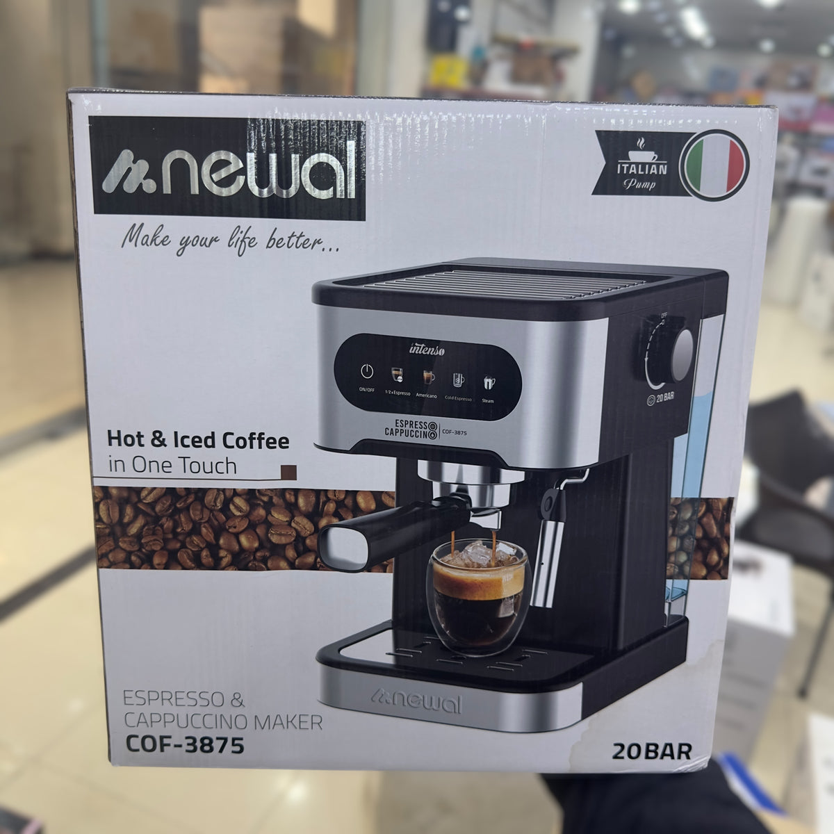 Newal Italian coffee espresso maker cof- 3875