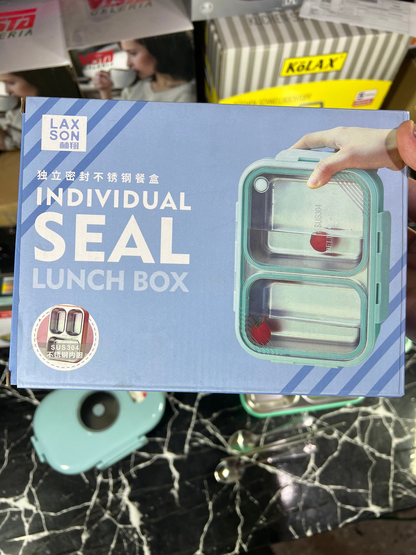 Lot imported stainless steel lunch box