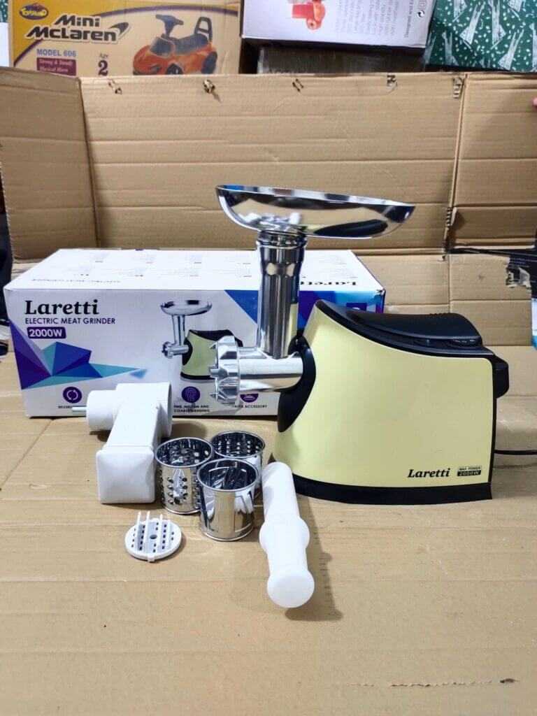 Original laretti Meat Grinder,Chopper & Pasta Maker Original Meat Grinder , Vegetable Slicer & Pasta Maker