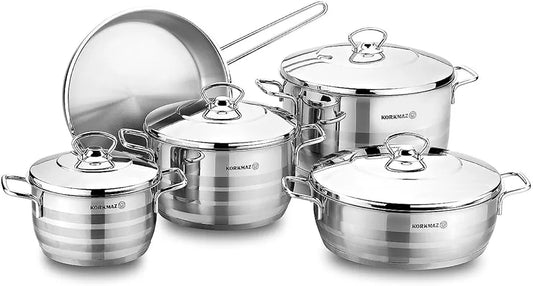 Turkey lot Korkmaz stainless steel Cookware set