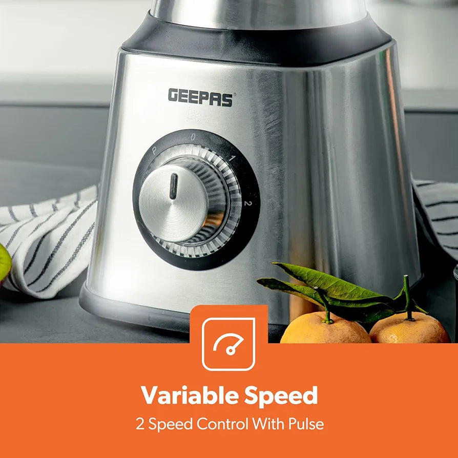 Geepas 2-in-1 Stainless Steel Blender GSB 44076 UK