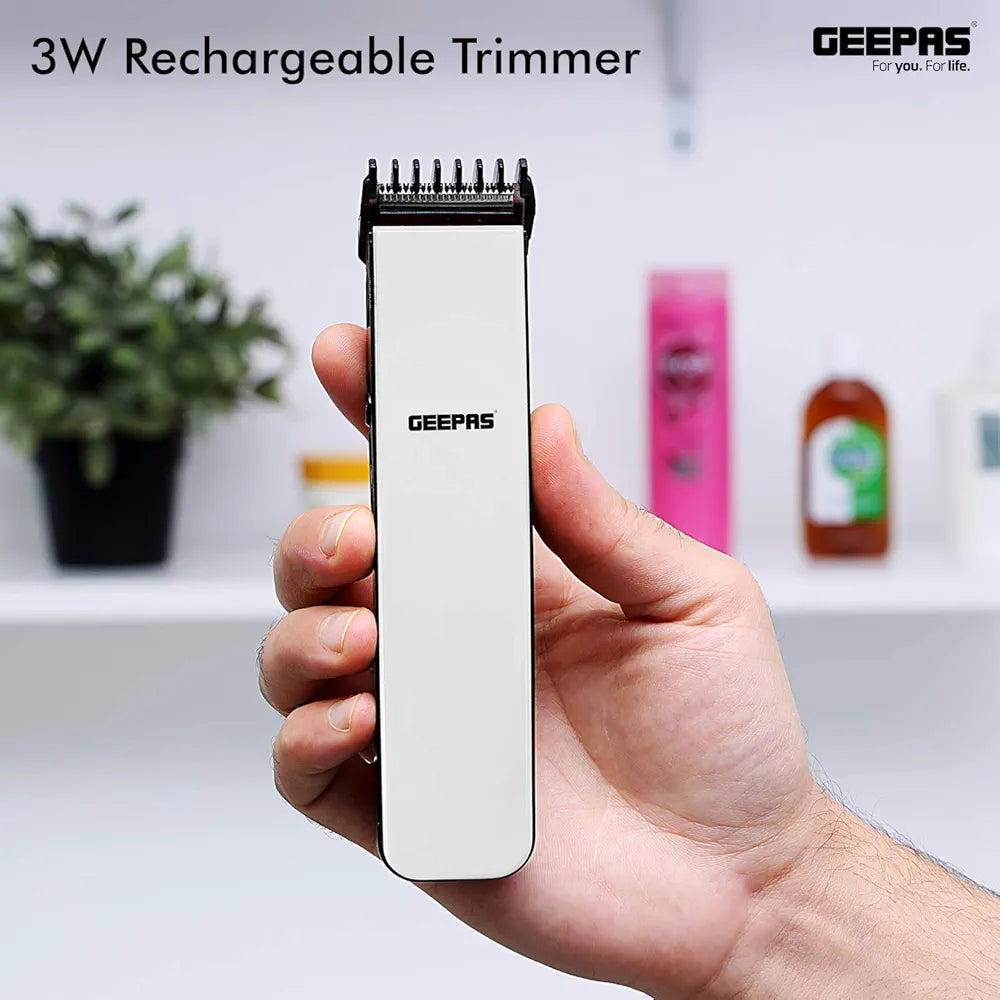 GEEPAS 3 in 1 Rechargeable Hair & Beard Trimmer-8683