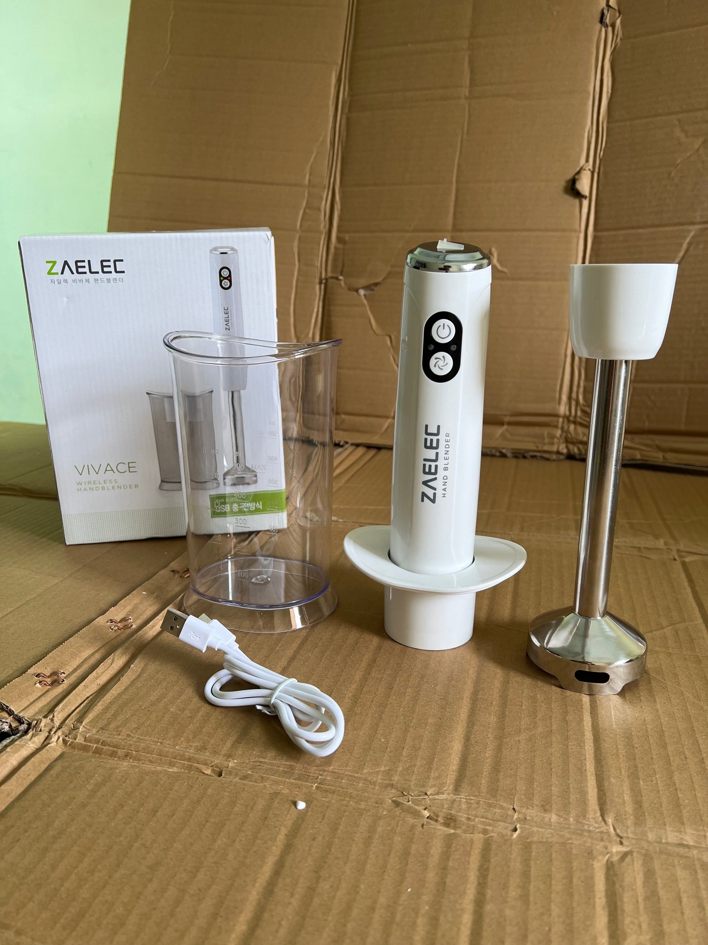 Lot imported zaelec rechargeable hand blender