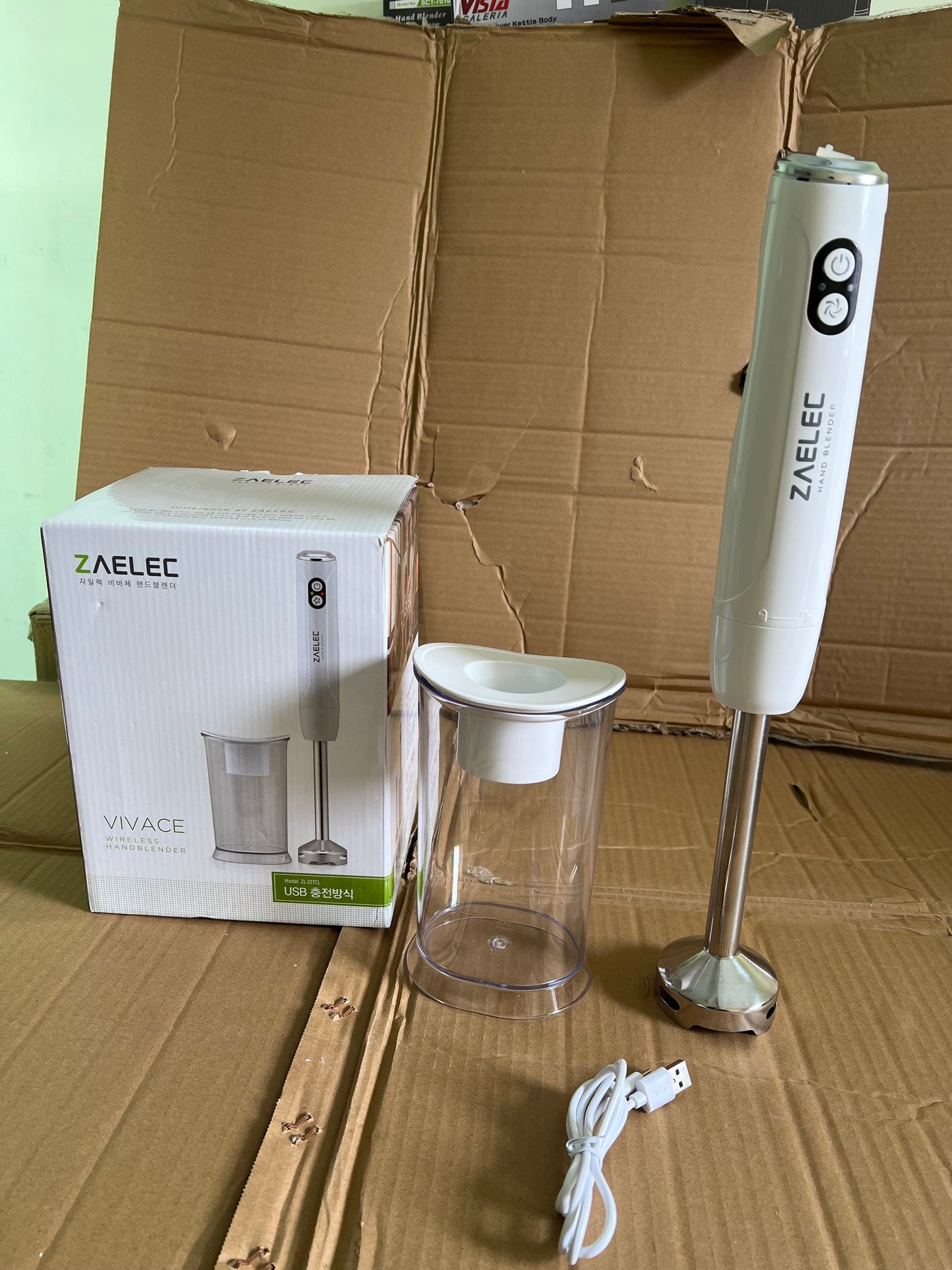 Lot imported zaelec rechargeable hand blender