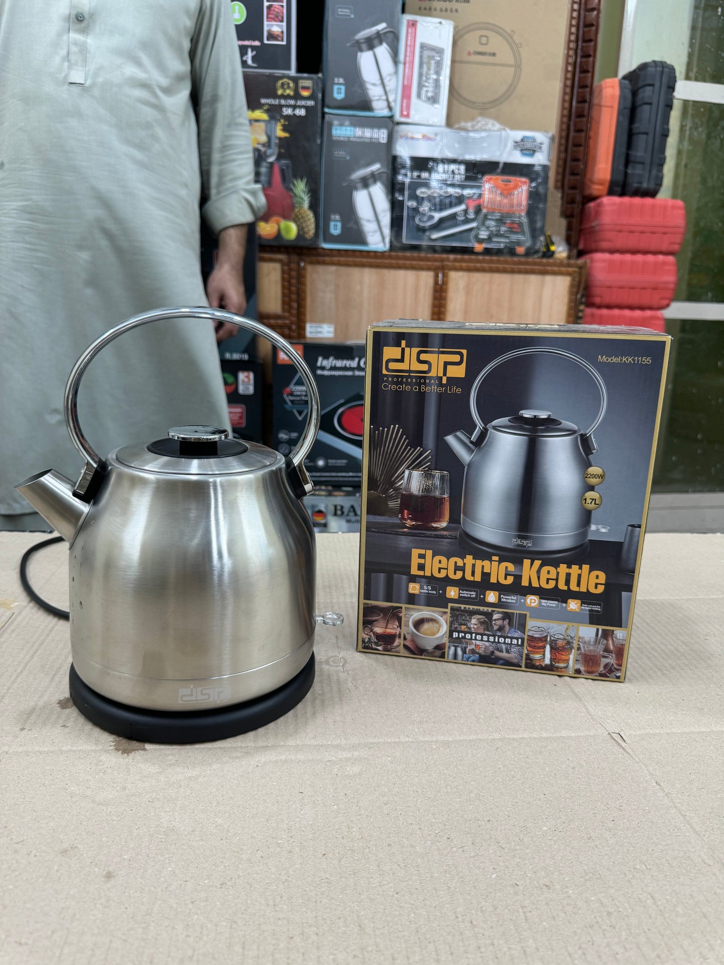 France lot DSP stainless steel kettle