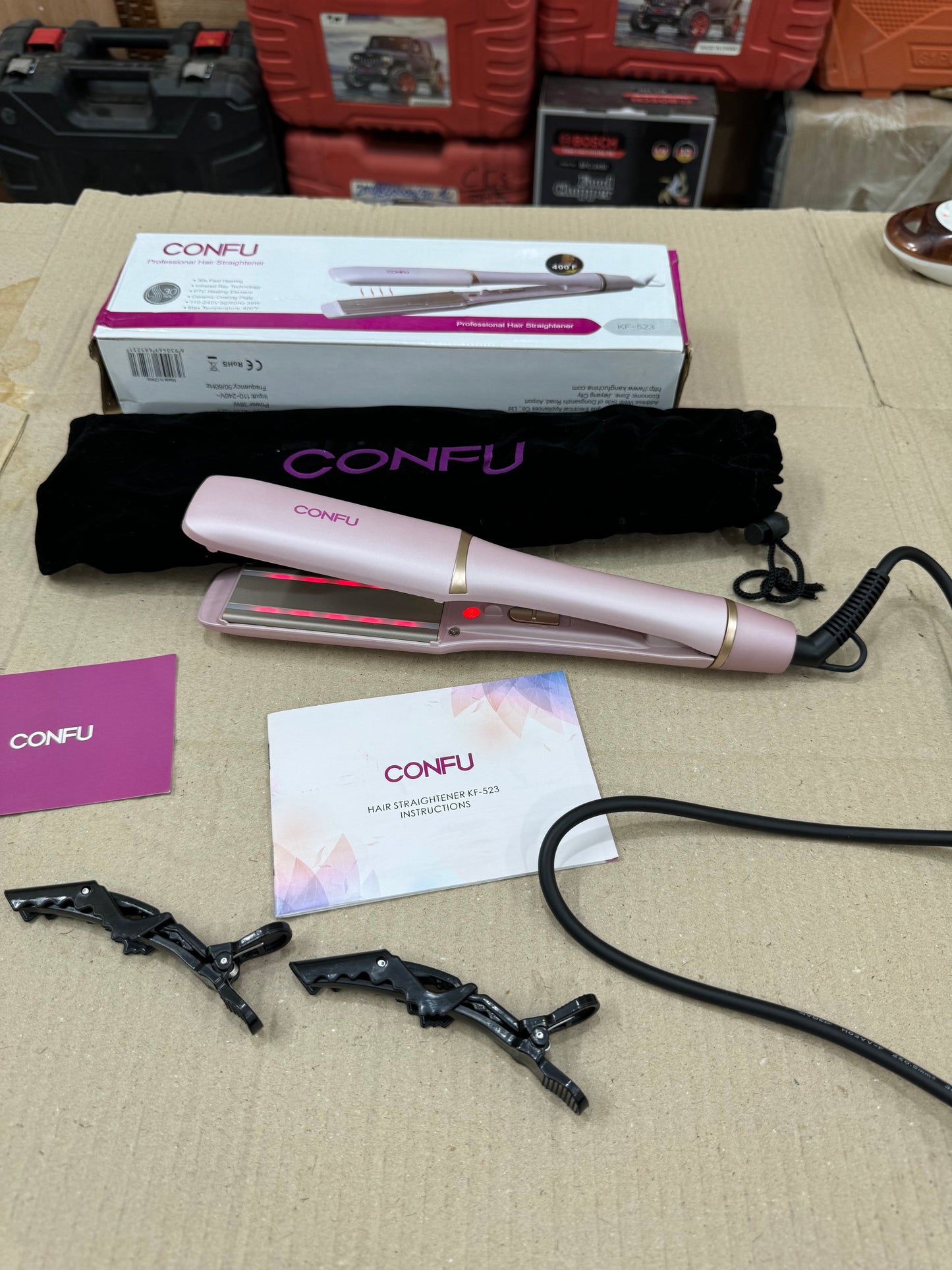 Amazon lot professional infrared hair straightener