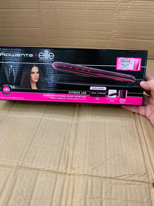 ROWENTA Hair Straightener for Elite Model Look