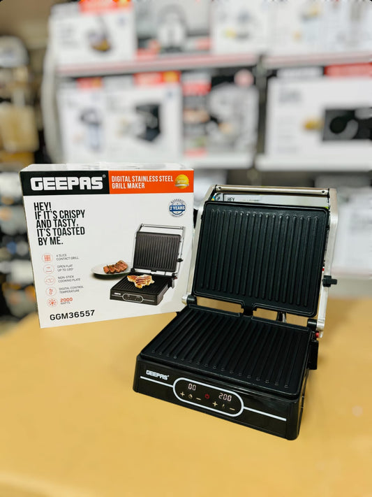 Geepas Digital Stainless Steel Grill Maker GGM36557