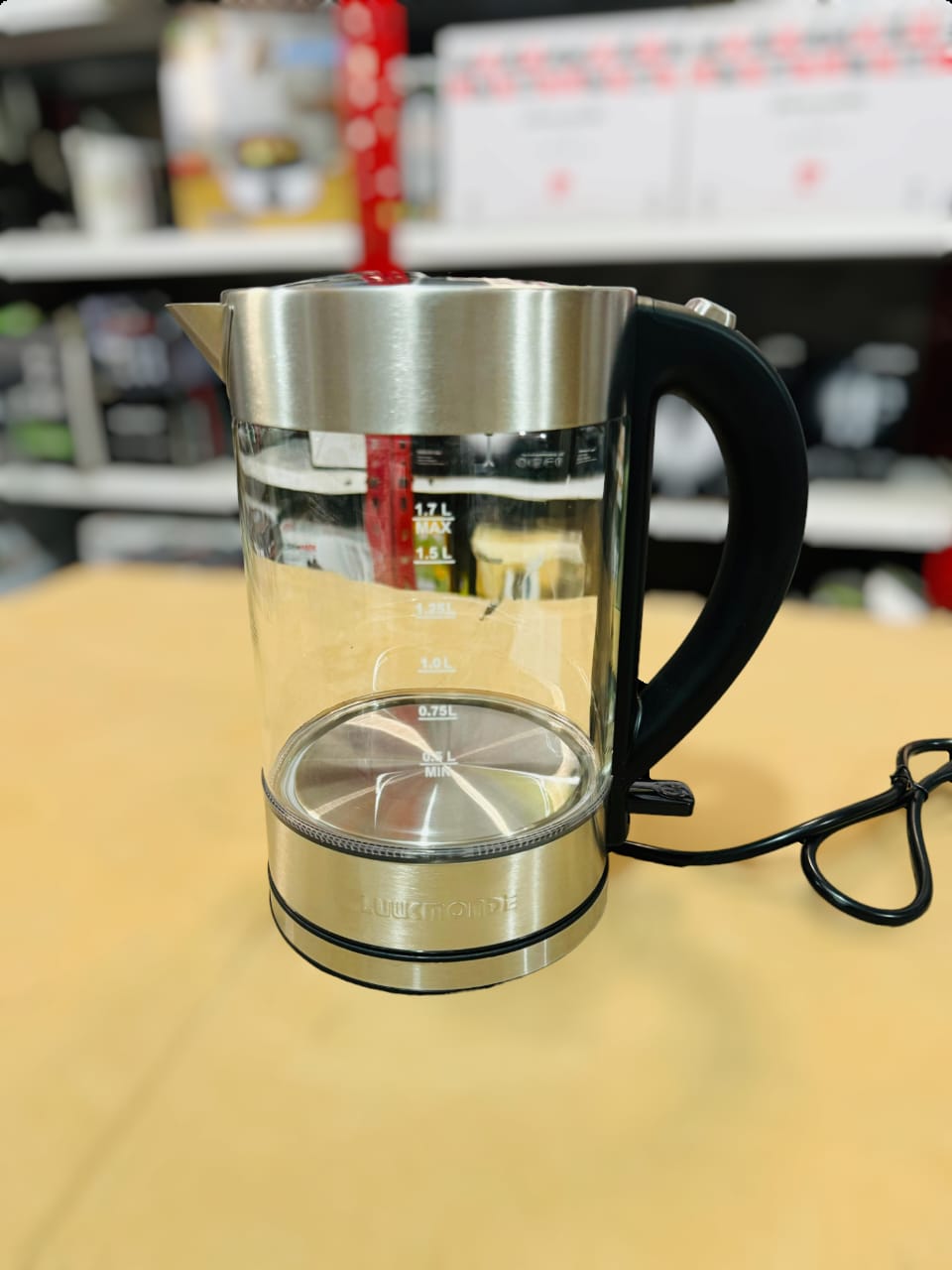 UK Glass Electric Kettle 1.7L