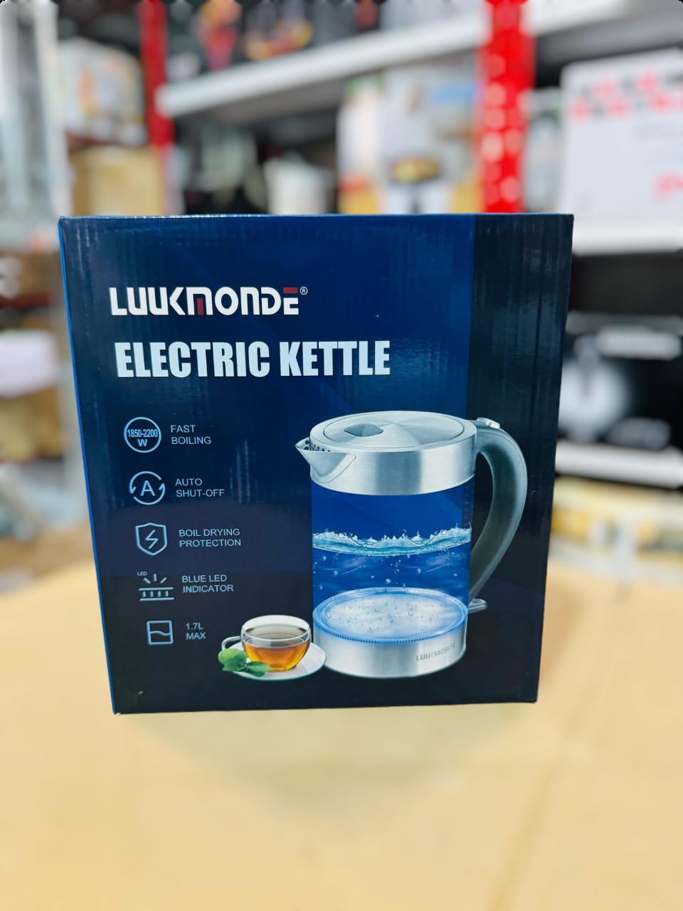 UK Glass Electric Kettle 1.7L