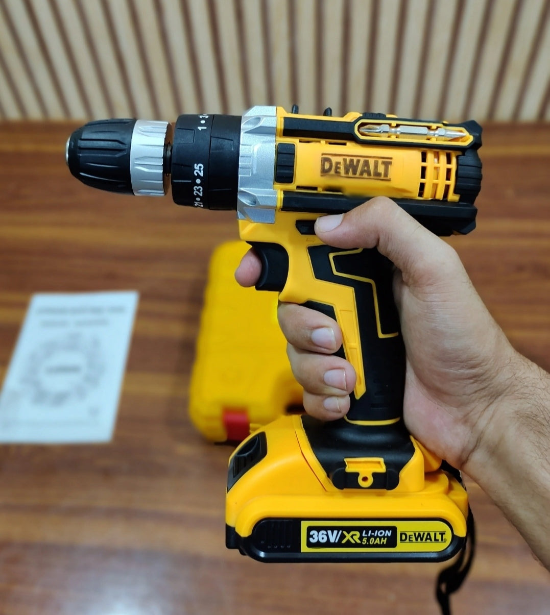 Dewalt 36v drill machine with toolkit set