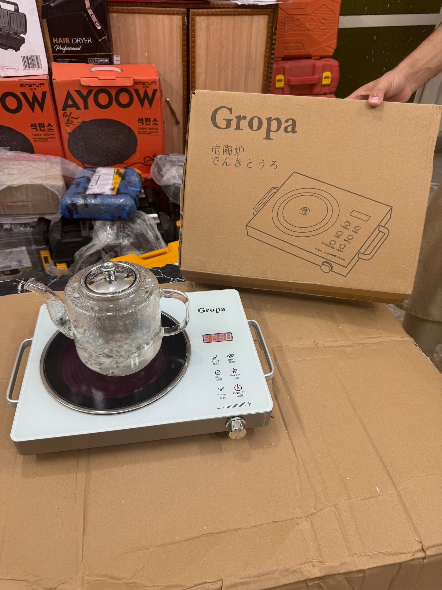 Japan lot gropa universal hot plate 3500 watt / 2200watt