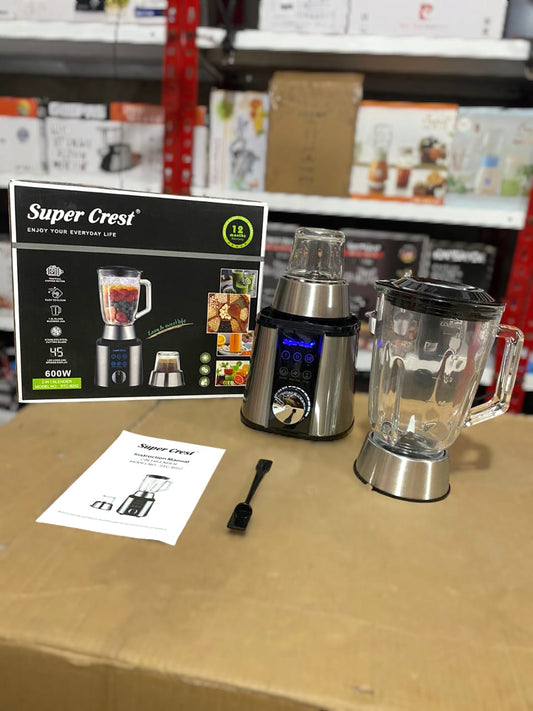 SUPER CREST 2 in 1 Digital Blender 600W SCT-8052