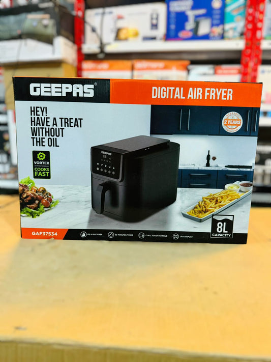 GEEPAS 8L Digital Air Fryer 1700W-37534