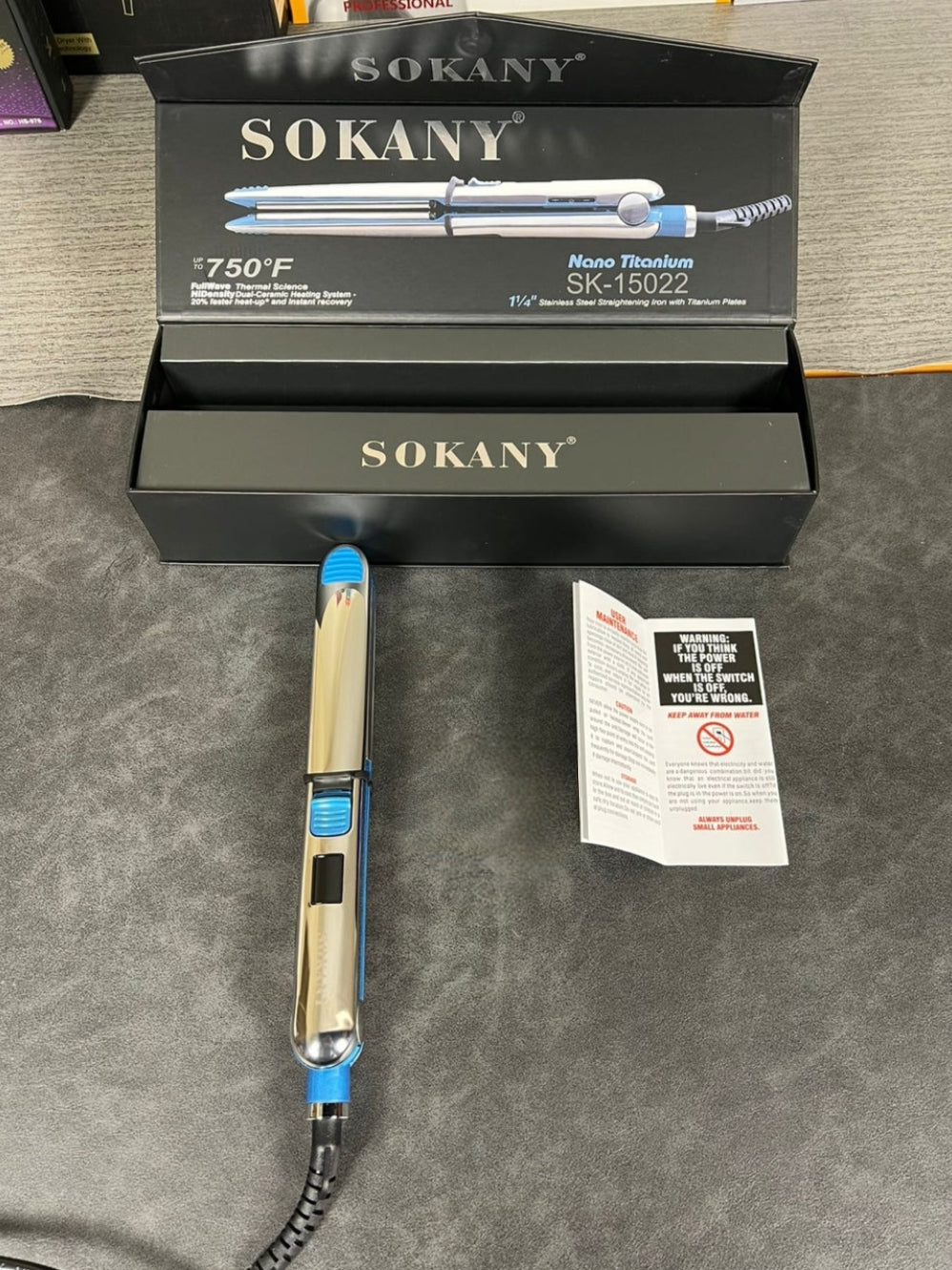 Sokany NANO titanium hair straightener