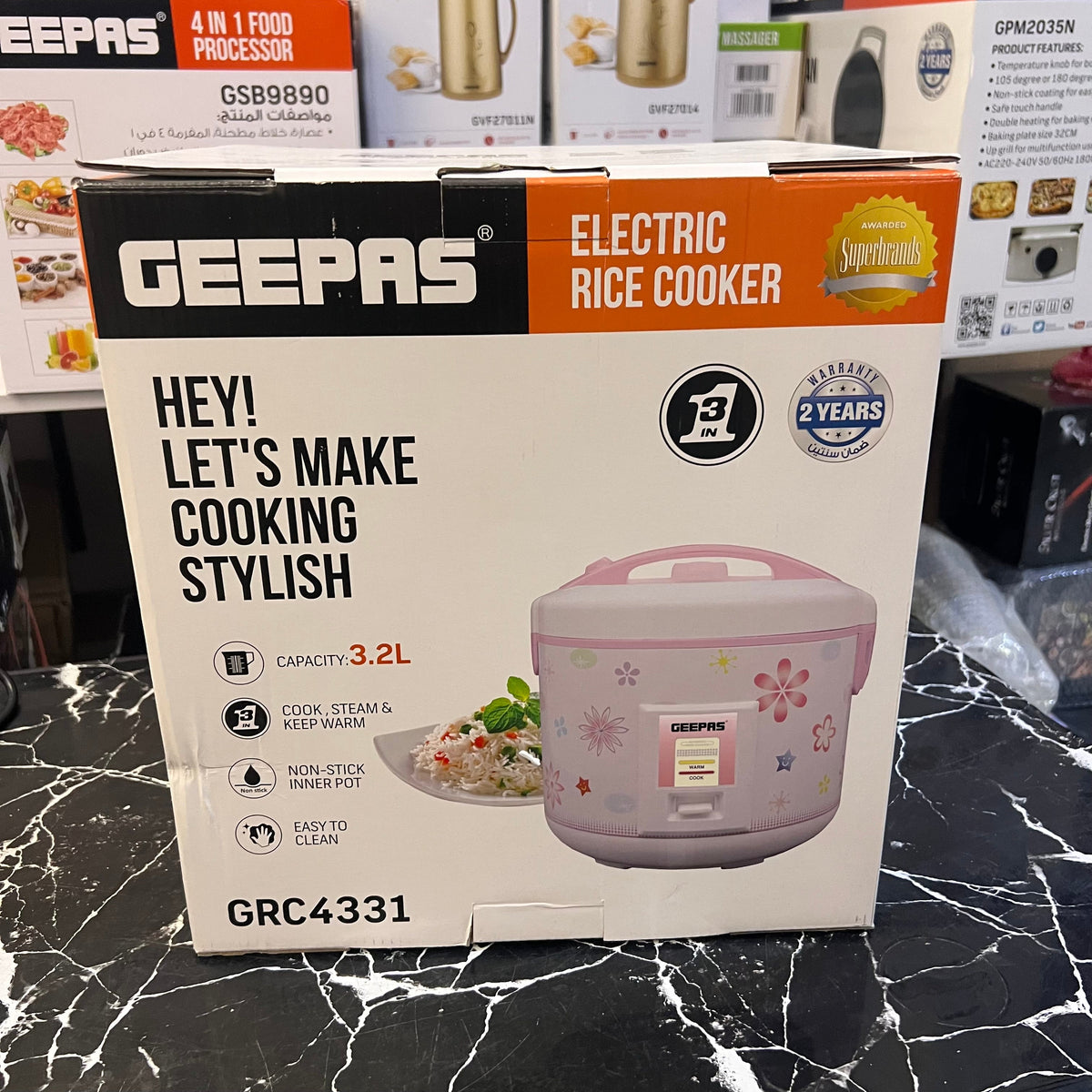 Geepas 3.2L Electric Rice Cooker GRC 4331