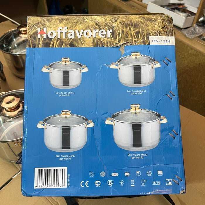 Lot Imported Hoffavorer 8 Piece Cookware set