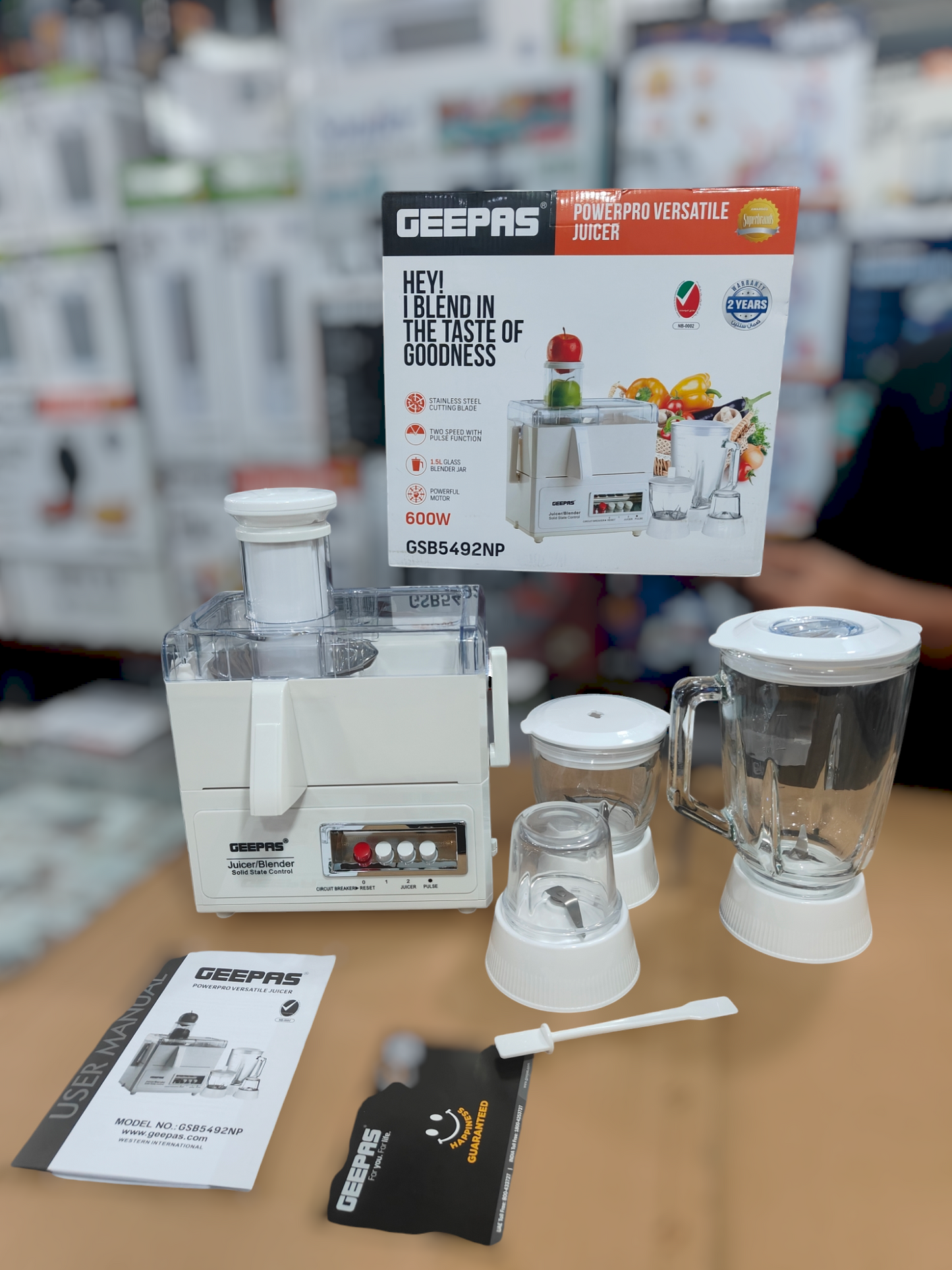 Geepas Powerful Versatile Juicer GSB5492NP