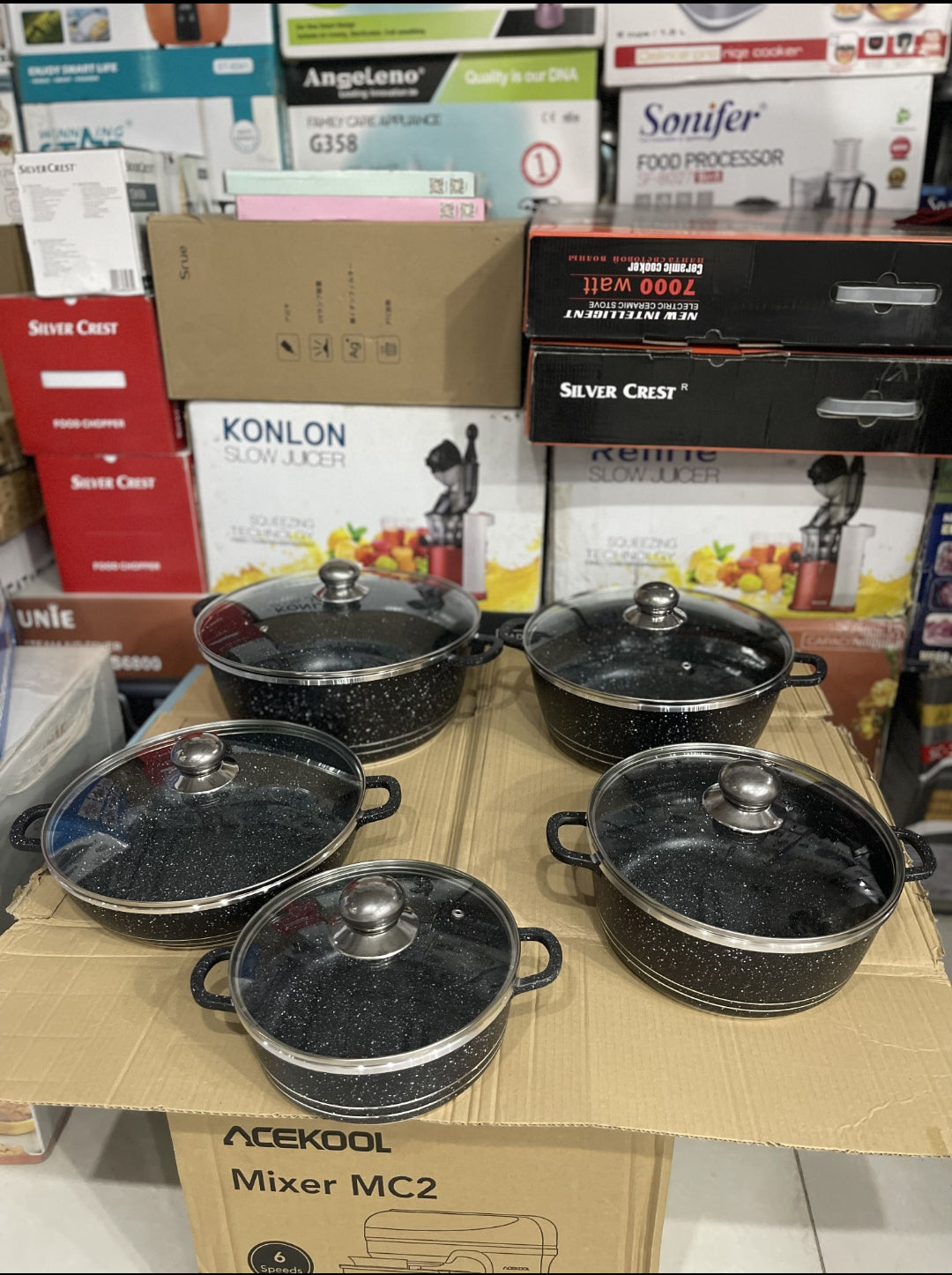 Original Bakhtchie Germany  10Pcs Granite Cookware Set