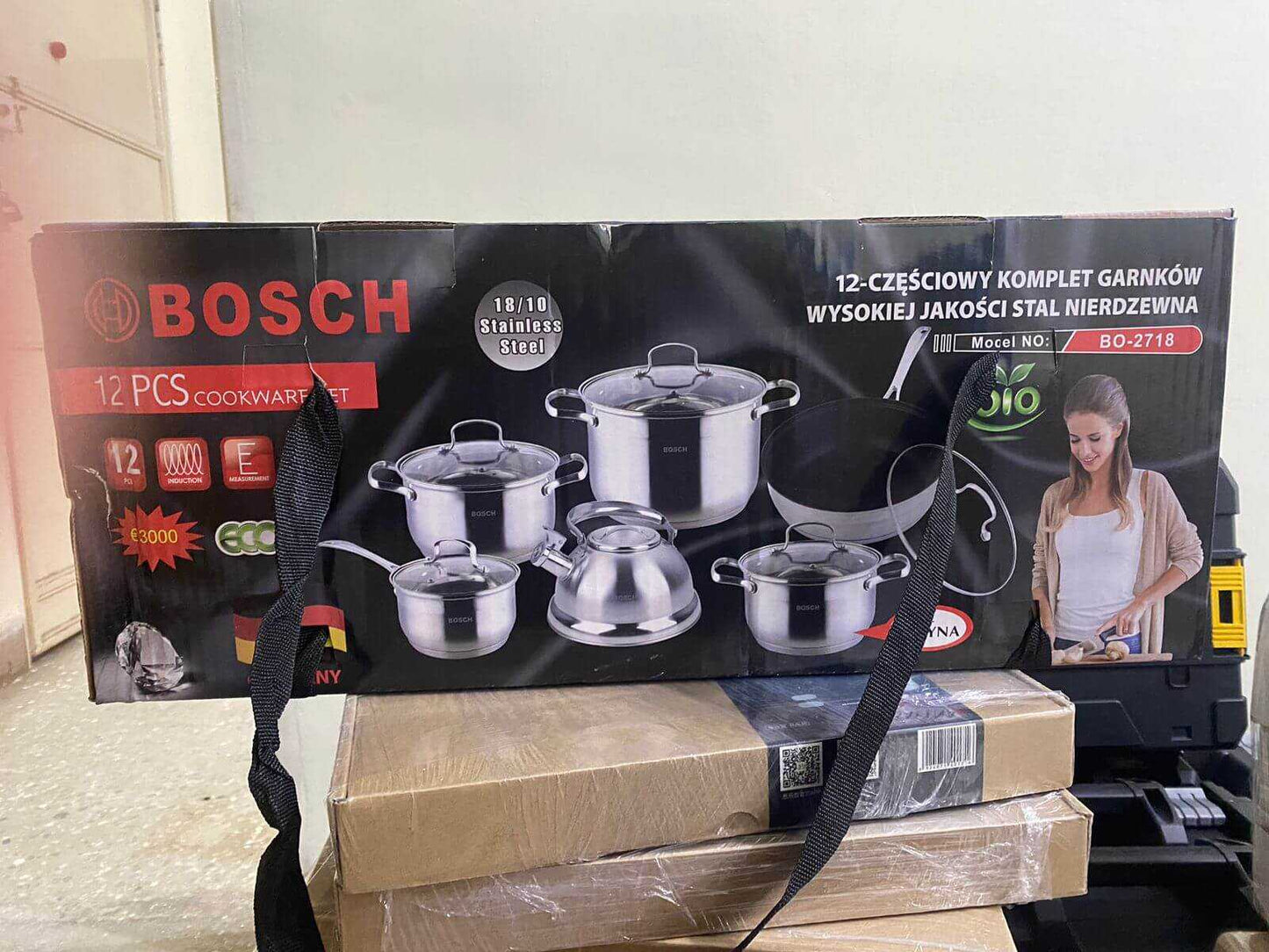 original Germany lot BOSCH 12 piece cookware set