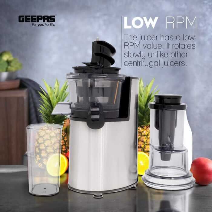 Geepas Slow Juicer GSJ44019UK( 2 years warranty)