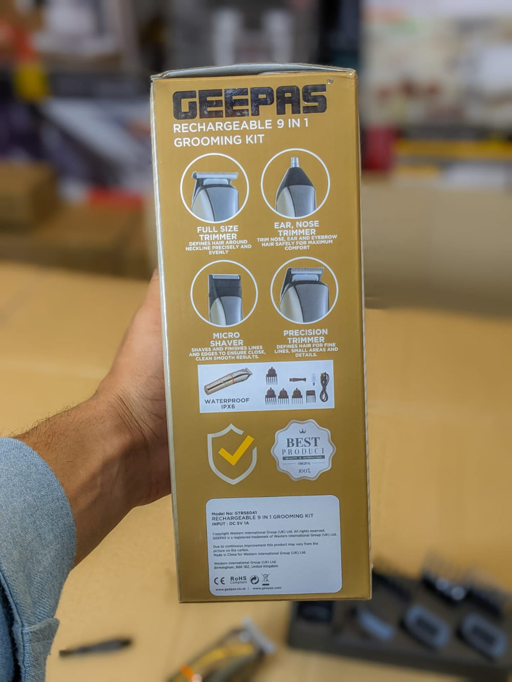 Geepass Rechargeable 9-in-1 Grooming Kit GTR56041