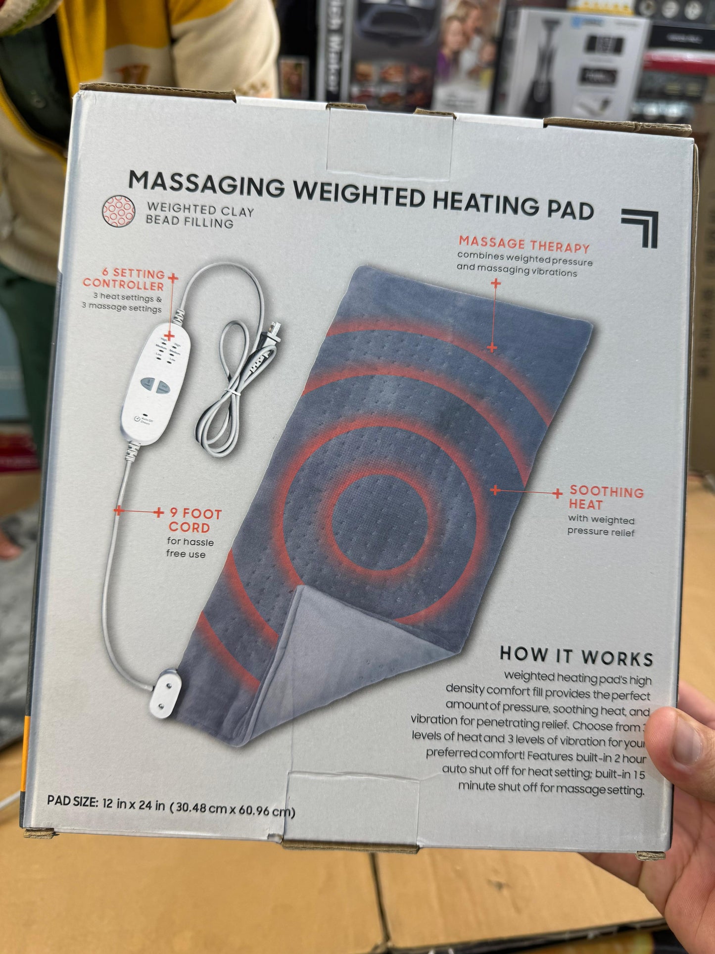 lot imported 2 in 1 heating pad & massager