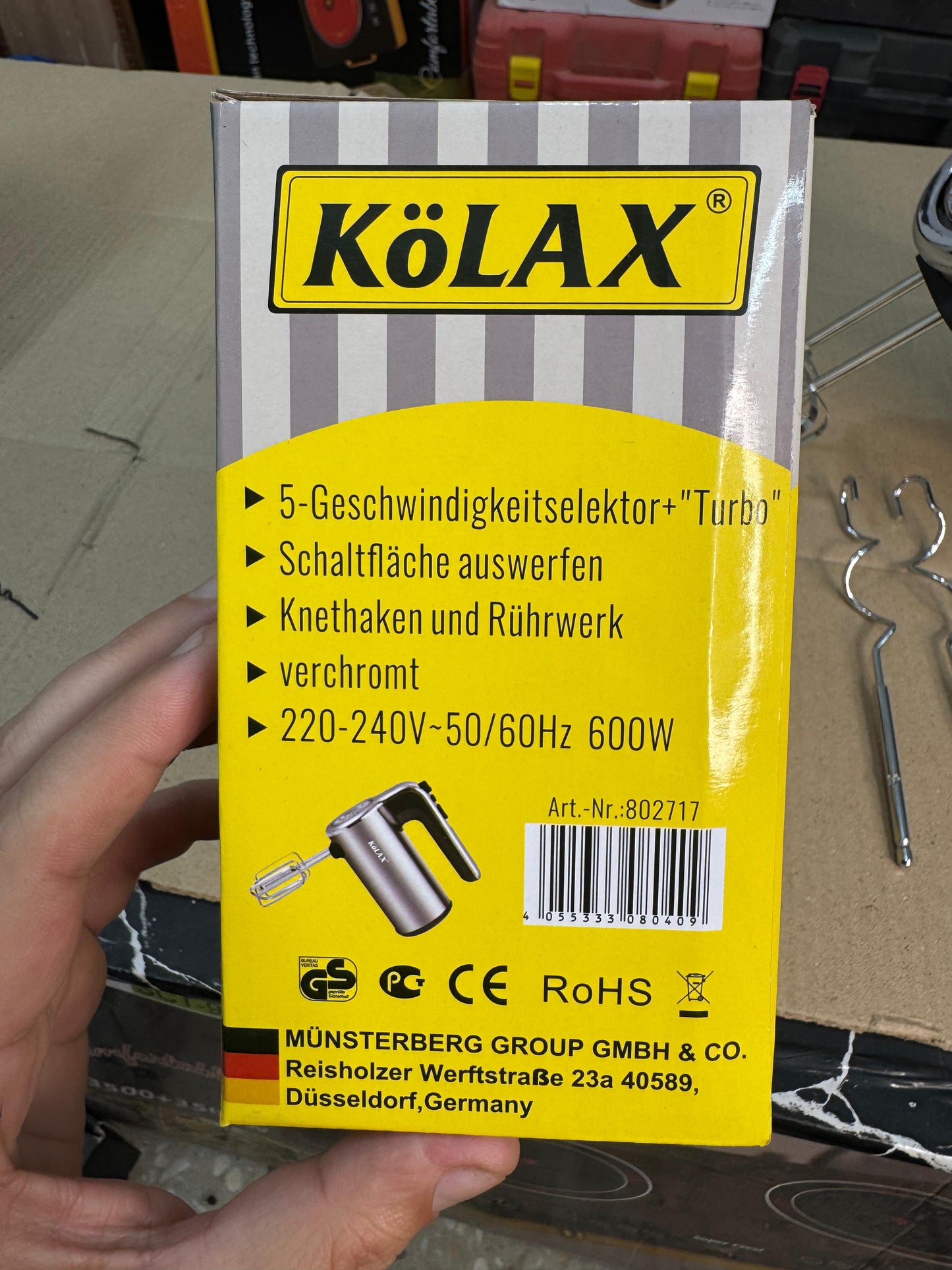 kolax professional hand mix ( egg beater )