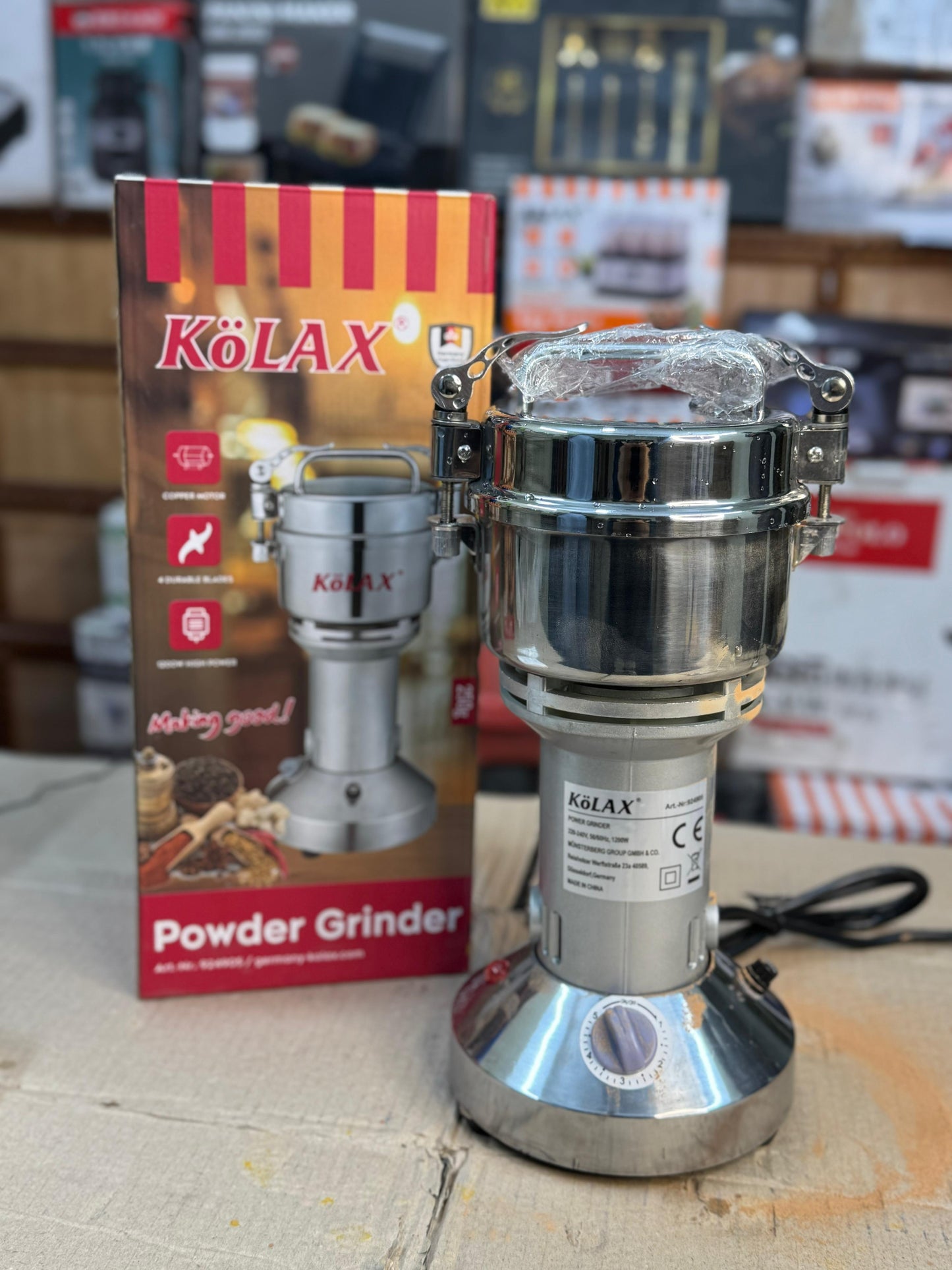 KOLAX Commercial Spices grinder 250g (masala grinder )