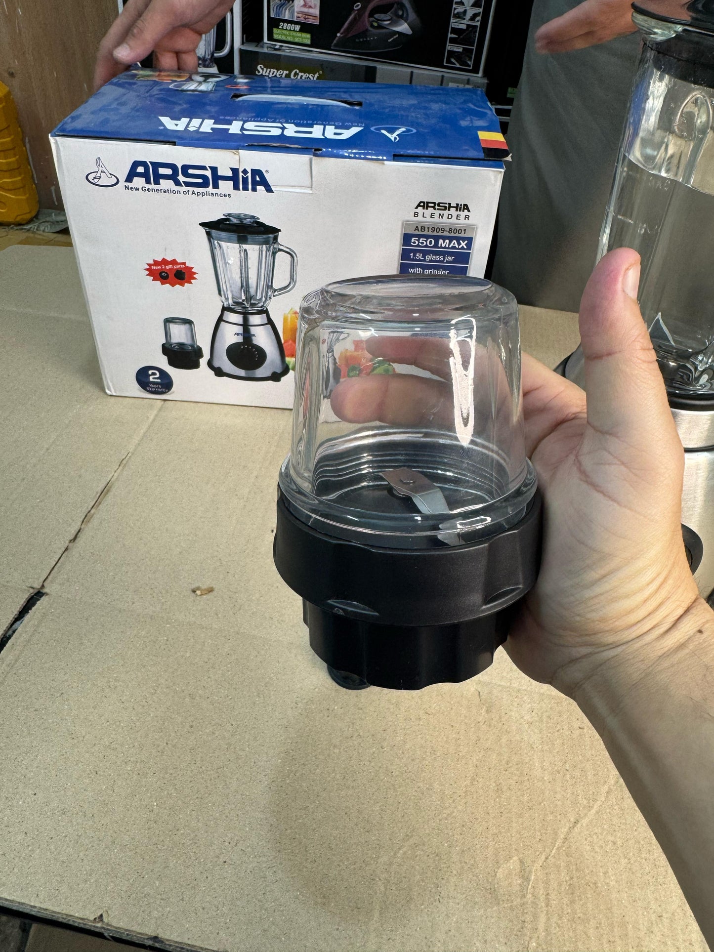 ARSHIA Germany 2 in 1 blender grinder