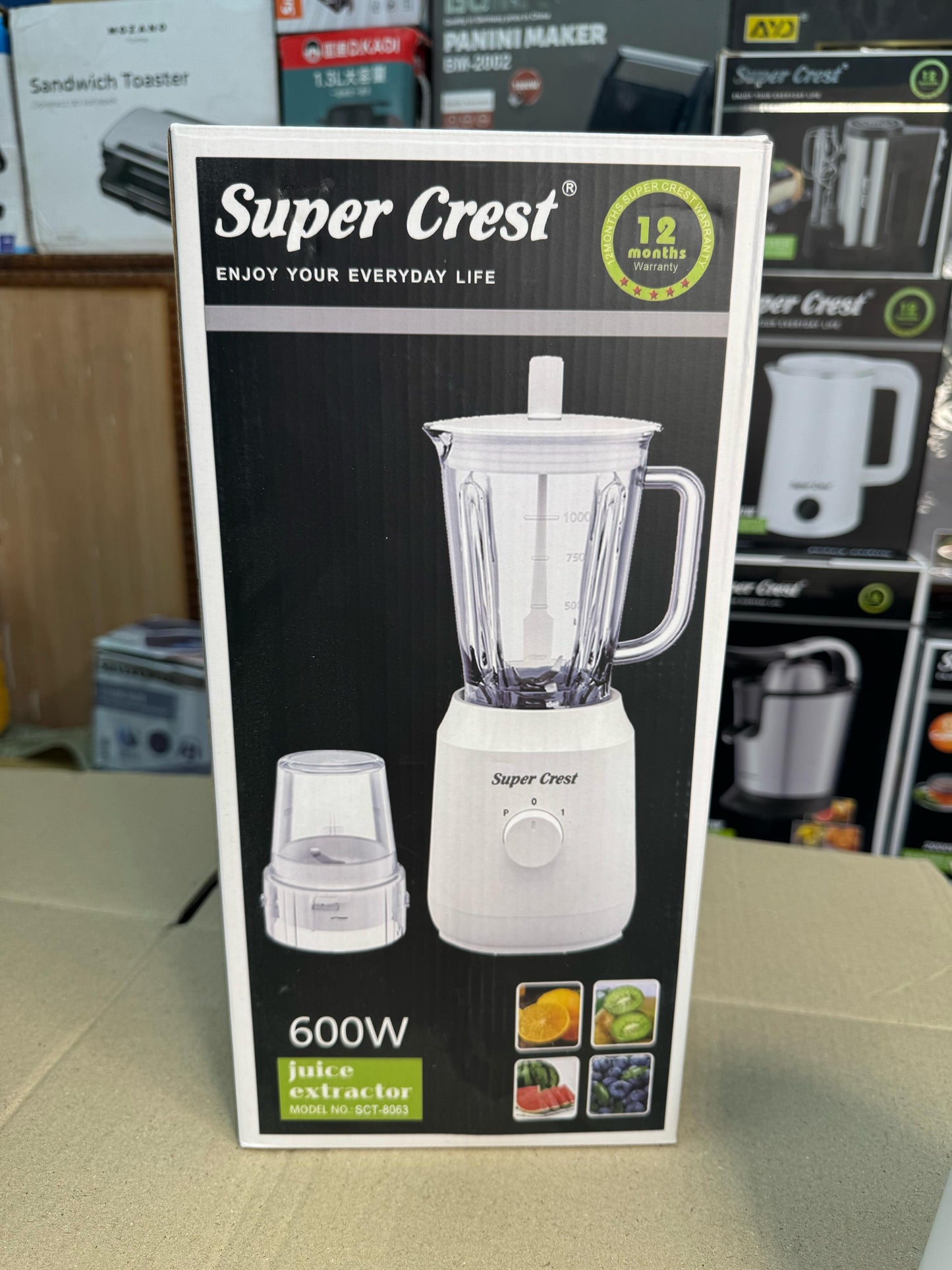 SUPER CREST Germany 2 in 1 blender grinder