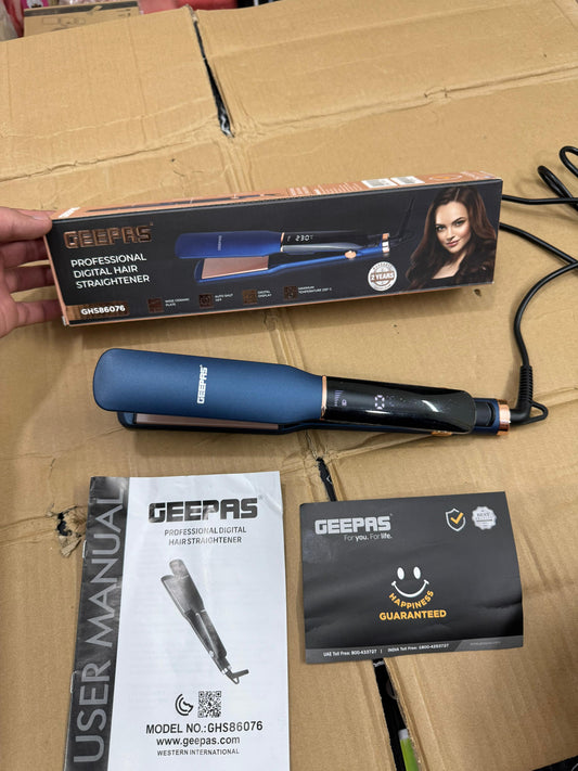 Geepas professional digital hair straightener GHS 86076